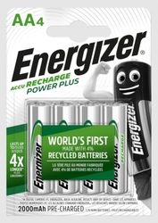 Energizer Nabíjecí baterie - AA / HR6 - 2000mAh POWER PLUS, 4 ks