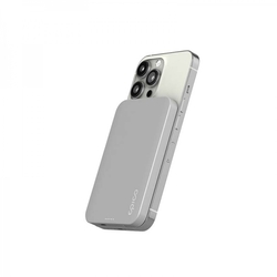 Epico 5000mAh hliníková powerbanka s podporou uchycení MagSafe - stříbrná