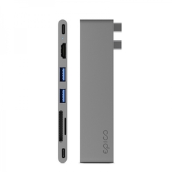 Epico 7in1 Pro Hub 8K with USB-C connector - vesmírně šedý