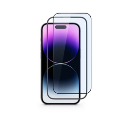 Epico Edge To Edge ochranné sklo pro iPhone 14 Pro - 2ks 
s instalačním rámečkem