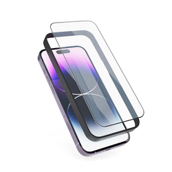 Epico Edge To Edge ochranné sklo pro iPhone 14 Pro - 2ks 
s instalačním rámečkem