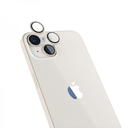 Epico Hliníkové ochranné sklo na čočky fotoaparátu pro iPhone 14 / 14 Plus (6,1") - hvězdně bílá