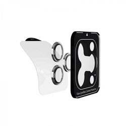 Epico Hliníkové ochranné sklo na čočky fotoaparátu pro iPhone 14 Pro / 14 Pro Max (6,1") - vesmírně černá