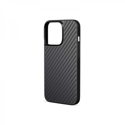EPICO Hybrid Carbon kryt pro iPhone 14 Pro s podporou uchycení MagSafe - černý