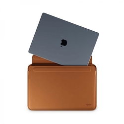 EPICO Kožený obal pro Apple MacBook Air/Pro 13,3" - hnědý
