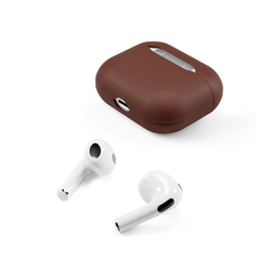 Epico Leather Case Airpods 4 - hnědá