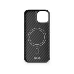 Epico Mag+ Hybrid Carbon Case - MagSafe compatible iPhone 15 - černá