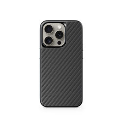 Epico Mag+ Hybrid Carbon Case - MagSafe compatible iPhone 15 Pro Max - černá