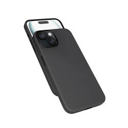 Epico Mag+ kožený kryt iPhone 15 - černý