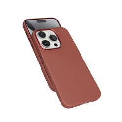 Epico Mag+ kožený kryt iPhone 15 Pro Max - hnědý