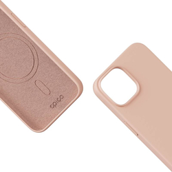 Epico Mag+ Silicone Case for iPhone 15 - MagSafe compatible - růžová