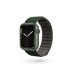 Epico magnetický pásek pro Apple Watch 38/40/41mm - šedý/zelený