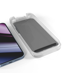 Epico Privacy Glass 3D Ultra-široké krytí s aplikátorem proti prachu pro iPhone 13/13 Pro/14/16e