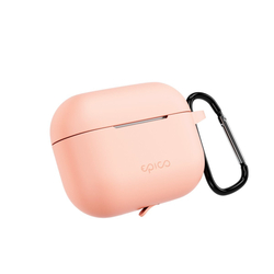 Epico silikonové pouzdro s karabinou | AirPods Pro 3 | růžová | bezpečnostní karabina