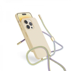EPICO silikonový kryt se šňůrkou pro iPhone 14 Plus (6,7") - růžová