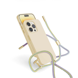 EPICO silikonový kryt se šňůrkou pro iPhone 14 Plus (6,7") - růžová