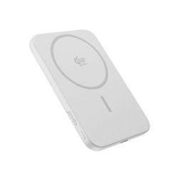 Epico UltraPack Qi2 25W Slim 5000mAh hliníková Mag+ bezdrátová powerbanka EM55 | stříbrná | MagSafe kompatibilní
