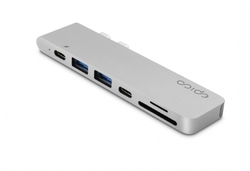 Epico USB-C HUB PRO - silver