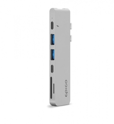 Epico USB-C HUB PRO - silver