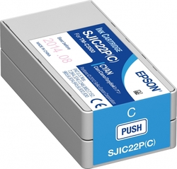 Epson SJIC22P Cyan, azurová - originální