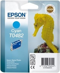 Epson T0482 Cyan 13ml pro Stylus Photo R200,R300,R320,R340,RX500,RX600,RX620,RX640 - originální