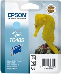 Epson T0485 Light Cyan 13ml pro Stylus Photo R200,R300,R320,R340,RX500,RX600,RX620,RX640 - originální