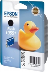 Epson T0551 Black 8ml pro Stylus Photo R240/R245/RX420/RX425/RX520 - originální