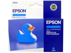 Epson T0552 Cyan 8ml pro Stylus Photo R240/R245/RX420/RX425/RX520 - originální