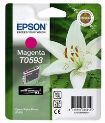 Epson T0593 Magenta Ultra Chrome K3 13ml pro Stylus Photo R2400 - originální