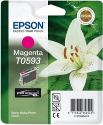 Epson T0593 Magenta Ultra Chrome K3 13ml pro Stylus Photo R2400 - originální