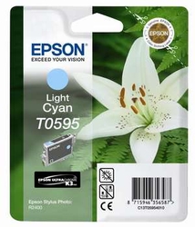 Epson T0595 Light Cyan Ultra Chrome K3 13ml pro Stylus Photo R2400 - originální