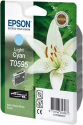 Epson T0595 Light Cyan Ultra Chrome K3 13ml pro Stylus Photo R2400 - originální