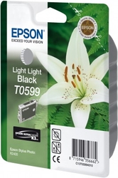 Epson T0599 Light Light Black Ultra Chrome K3 13ml pro Stylus Photo R2400 - originální