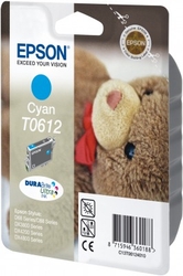 Epson T0612 Cyan 8ml pro Stylus D68/D88/DX3850/DX4850 - originální