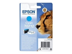 Epson T0712 Cyan 5,5ml pro Stylus D78/DX4000/DX5000/DX6000/DX7000F - originální