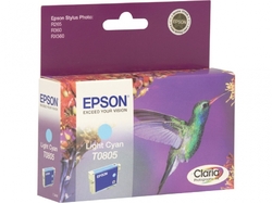 Epson T0805 Light Cyan CLARIA 7,4ml pro Stylus Photo PX650,PX700W,PX710W,PX800FW,PX810FW,R265,R285,R360,RX585,RX68 - originální