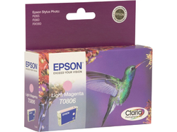 Epson T0806 Light Magenta CLARIA 7,4ml pro Stylus Photo PX650,PX700W,PX710W,PX800FW,PX810FW,R265,R285,R360,RX585,RX68 - originální