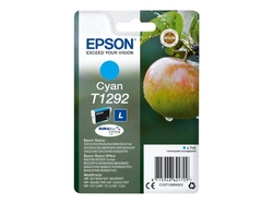 Epson T1292 Cyan 7ml pro Stylus SX420W/SX425W/SX525WD/SX620FW, Stylus Office BX305F/BX320FW/BX525WD/BX625FWD - originální