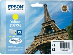 Epson T7024 XL Yellow, až 2000 stran, pro série WP4000/4500 (WP-4015,WP-4025,WP-4515,WP-4525,WP-4535,WP-4545) - originální
