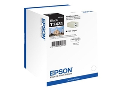 Epson T7431 Black, až 2500 stran, pro série WP-M4000/M4500 - originální