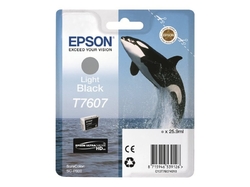 Epson T7607 Light Black, světle černá - originální