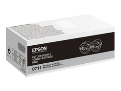 Epson toner černý pro AL-M200/MX200, balení 2x2500str. - original