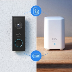 Eufy Video Doorbell 2K black (Battery-Powered) + Home base 2