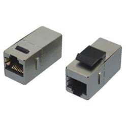 EuroLan kombinovaný keystone/spojka, STP, Cat.5e, RJ45 female - RJ45 female