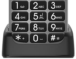 EVOLVEO EasyPhone FL, stříbrná
