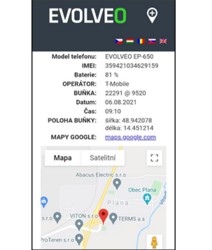 EVOLVEO EasyPhone FS červená barva