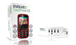 EVOLVEO EasyPhone XS červený