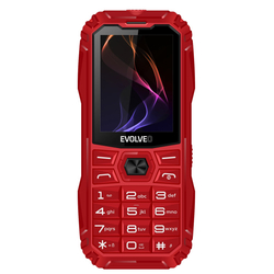 EVOLVEO MaxPhone A1, tlačítkový Dual SIM telefon, červený