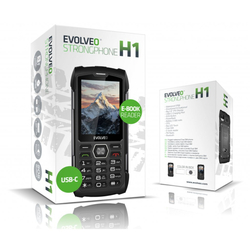 EVOLVEO StrongPhone H1 černo-stříbrný