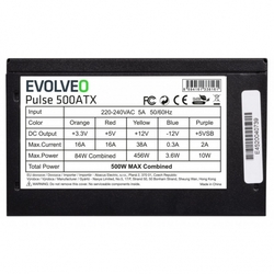 EVOLVEO zdroj 500W ATX, tichý, bulk